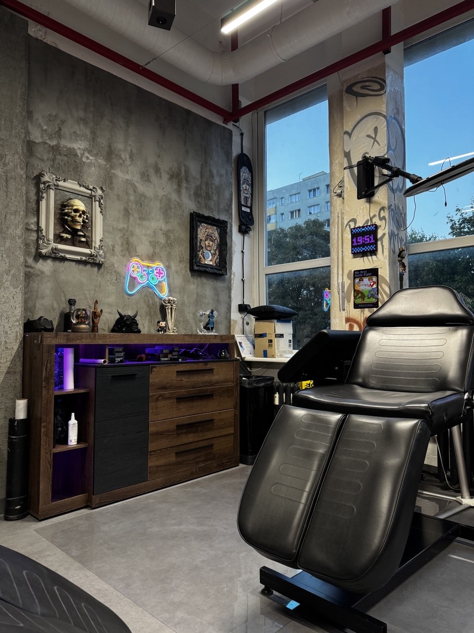 Wnętrze studia Tattoo by Masta w Warszawie